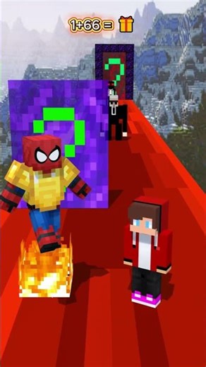 New Epic Save Run JJ vs Spider-Man Funny Challenge!#minecraft #spiderman #spidermanchallenge