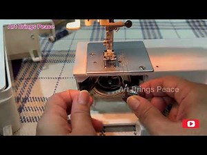 How to draw bobbin thread in Usha Janome stitch magic sewing machine
