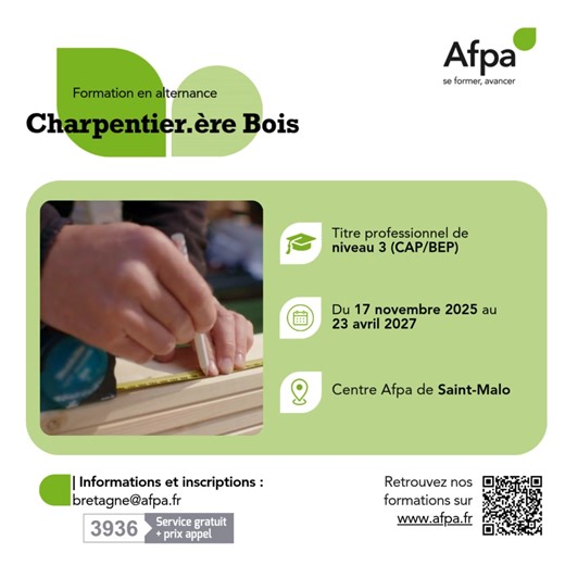 Formez-vous en alternance au métier de Charpentier.ère bois ! 蝹...