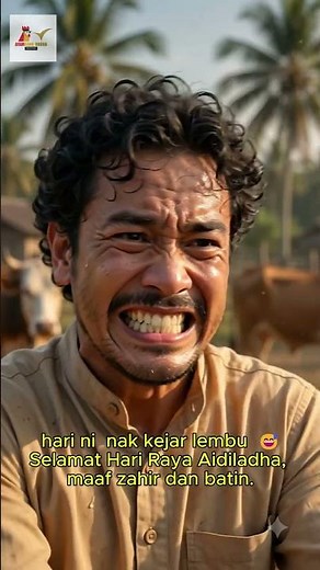 hari ni nak kejar lembu 😅Selamat Hari Raya Aidiladha, maaf zahir dan batin.