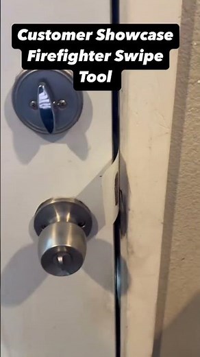 🚨Firefighter Swipe Tool🚨 is the absolute best tool for inward opening doors when the deadbolt