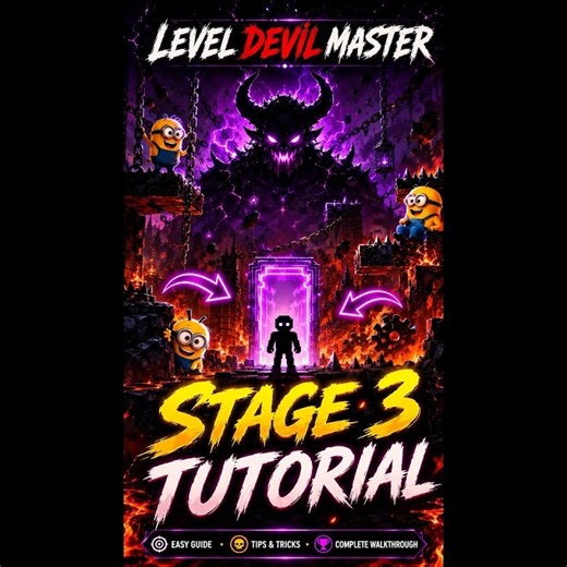 Level Devil Stage 3 Tutorial 🔥 Full Walkthrough | Easy Guide | No Death | Level Devil Master