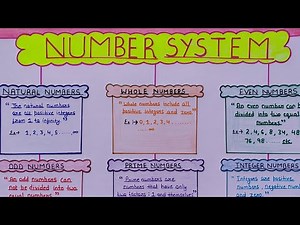 Number System Chart Paper | Step By Step Chart Making Tutorial | Math's Project Work