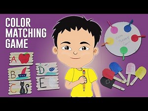 Color Matching Game For Kids | Learn Preschool and Kindergarten games | DIY Kids Craft Activities