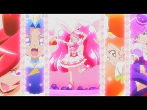 NEW GROUP TRANSFORMATION! 変身シーン5人 [KiraKira Precure á la Mode|キラキラ☆プリキュアアラモード ]