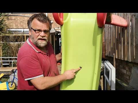 How to fix a broken plastic slide for your children fixing a broken plastic slide with epoxy resin