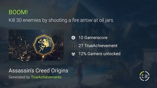 BOOM! achievement in AC Origins