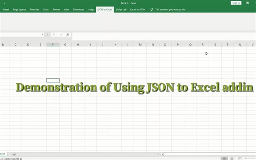 JSON to Excel插件使用演示