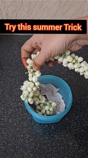Summer tips 👌💯🥰 || How to store flowers will be fresh for long time#shorts#viralvideo#trendingshorts