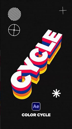 Create a Beautiful Color Cycle Loop in After Effects #tutorial