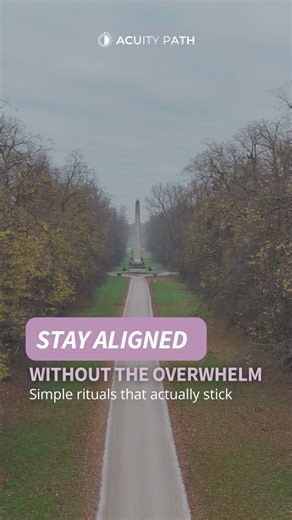 You don’t need a two-hour morning ritual to stay aligned. You need something you’ll actually do. Beautiful routines sound great in theory, but real life is full. What works is simplicity. This isn’t about perfection. It’s about consistency. Choosing something simple enough that you’ll still show up for it in February, March, and September. That’s how alignment is built, quietly and steadily, on ordinary days. ✨ If this speaks to you, you’ll find more grounding insights and practical reflections 