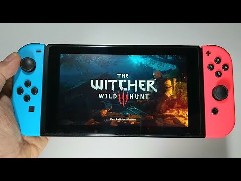 The Witcher 3: Wild Hunt — Complete Edition Nintendo Switch handheld gameplay