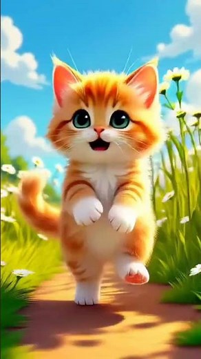 😸 Cute Cat Dancing on Dhinka Chika Song 🎶 | Funny Cartoon Cat Dance