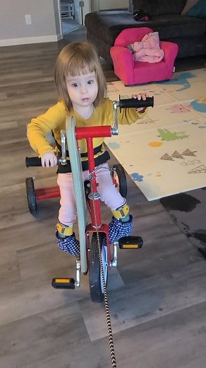 749K views · 10K reactions | Lacey loves her new tricycle! #handbike #Bicycle #Tricycle #specialneeds #smile #hands | Michael Bower | Facebook
