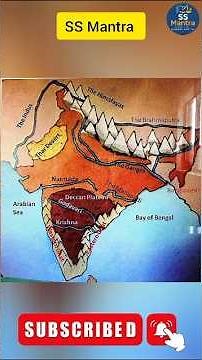 India Physical Map Explained | Major Rivers, Plateaus, Ghats & Geography in Hindi #ssmantra #shorts