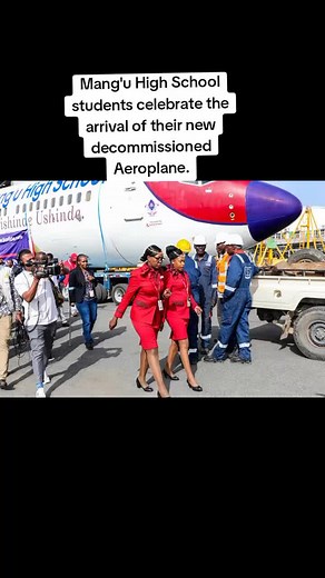 Mang'u High School Celebrates New Decommissioned Aeroplane