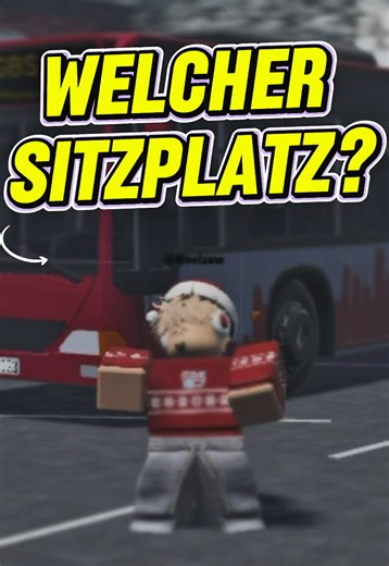 Schreib es in die Kommentare. | #germanbussimulator #sitzplatz #roblox
