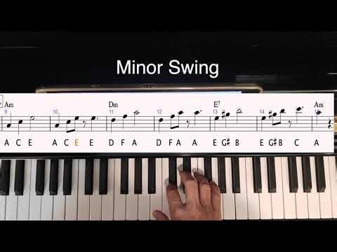 Minor Swing - Keyboard tutorial (easy)