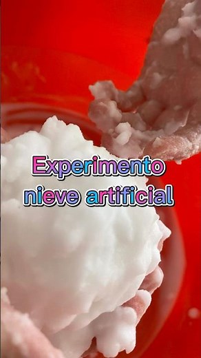 Artificial Snow Experiment Using Only Baking Soda and Water #experiments