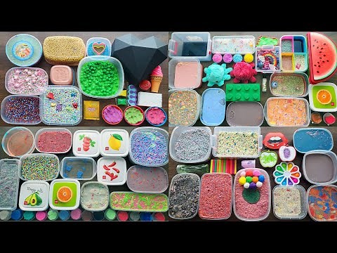 Slime Mixing with Clay - Old Slime Smoothie