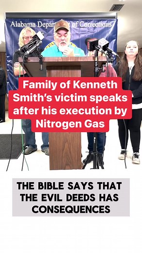 11K views · 54 reactions | The family of Elizabeth Sennett speaks after the execution of Kenneth Smith by nitrogen gas on Alabama’s Death Row on Thursday, January 25, 2024. #alabamaexecution #CrimeNews #KennethSmith #deathrow | al.com | Facebook
