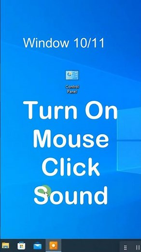 Turn On Mouse Click Sound #computer #mouseclicksound