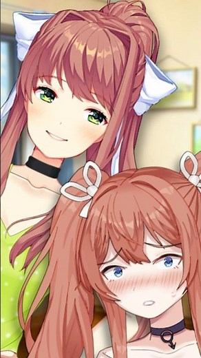 Monika Pranks A Femboy! #ddlc #ddlcmods #justmonika