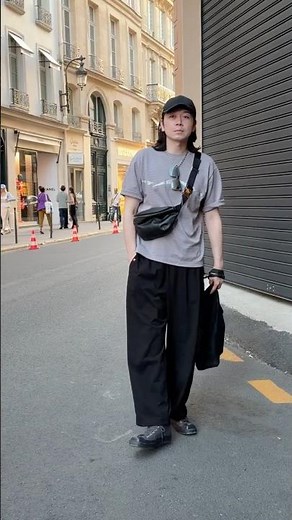 GUのドライストレッチパンツを使ったコーデ【ドライストレッチイージーパンツ】【Today's Outfit】【パリコーデ#3】 #shorts #fashion #GU