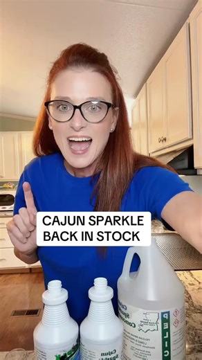 Cajun Sparkle is back in stock! This Hydrogen Peroxide Cleaner is a versatile, eco-friendly cleaning solution that offers a lot of benefits both for home and professional use. The Concentrated Gallon makes over 200 bottles of cleaner! Long's Products #crazycleaninglady222 #cleaninghouse #cleaningmotivation | Samantha R Mancuso
