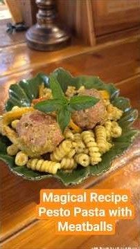 The Whisperwing Tavern | Magical Recipe| Pesto Pasta with Meatballs