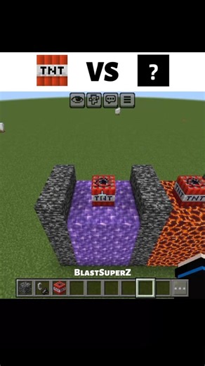 TNT vs Block #challenge #minecraft #story