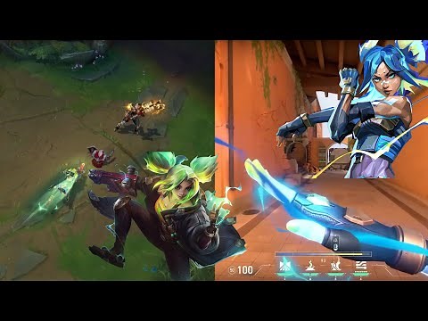 NEON vs ZERI In Game Comparison (Valorant Vs LOL)