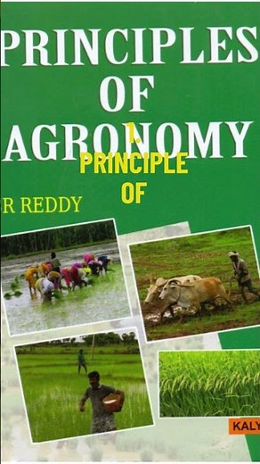 3 MUST READ BOOK FOR AGRONOMY STUDENTS