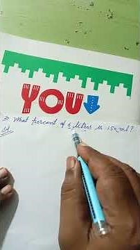 How to find percentage. Mental Maths class 8th chapter 7 comparing quantities Q.20 NCERT syllabus