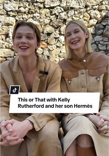 Kelly Rutherford & Hermès Play 'This or That' in France