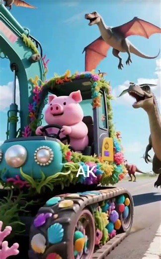 adventure with dinosaur 🦖🦕#travel #train #running #excavator#dinosaur