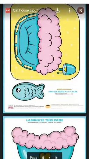 Kate made cat house free printable