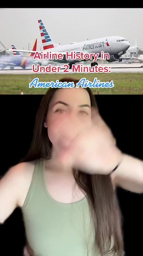 American Airlines history in under two minutes ✈️ #greenscreen #airline #americanairlines #planes #planespotting #aviation #history