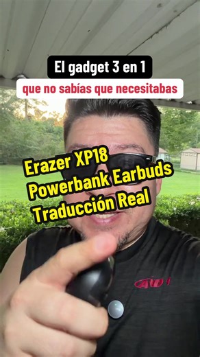 Audifonos Bluetooth Traductores Powerbank Earbuds Wireless Waterproof con Cargador Portatil y LED Display Erazer XP18 #audifonostraductores #powerbankearbuds #erazerearbuds #audifonosbluetooth #bluetoothearbuds
