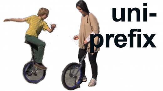 UNI- prefix: unique, unicycle, university! - Rachel's English