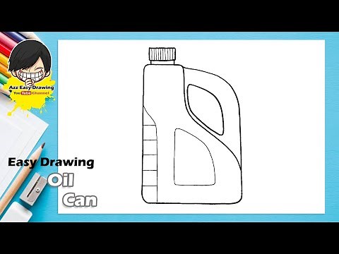 Easy Drawing Oil Can
