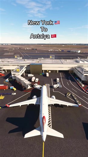 New York to Antalya Flight Simulation in Microsoft Flight Simulator 2024