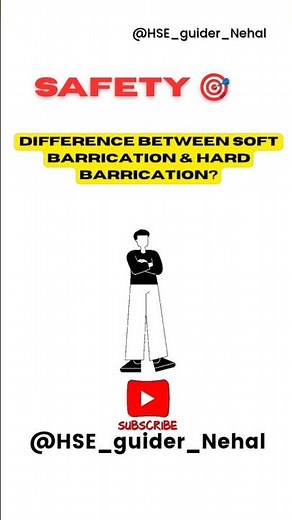Difference between Soft & Hard barrication.#safety #education #hse #workplace #shorts #fire#scaffold