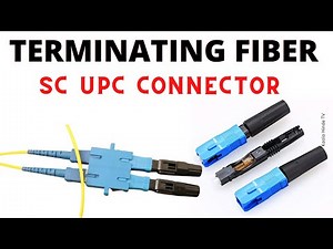Terminating Fiber Optic connector SC UPC for the first time