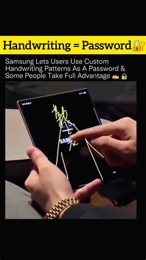 Power of SAMSUNG'S Handwritten Sequence Security #shorts #Samsung #technology #cybersecurity #future