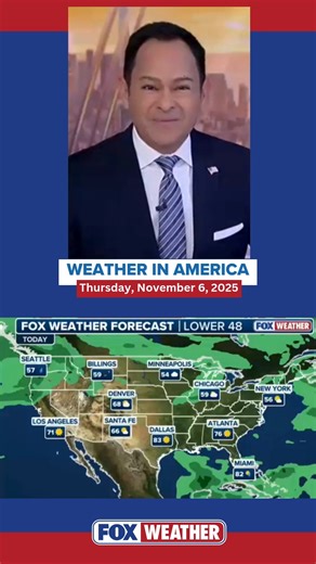 2.2K views · 29 reactions | ️WEATHER IN AMERICA: A breezy start to the morning in New England and the Northeast with wind dying down throughout the day. The Pacific Northwest seeing more rain and even snow at higher elevations, and foggy conditions for the morning hours in the South. FOX Weather Meteorologist Craig Herrera has your forecast. | FOX Weather | Facebook