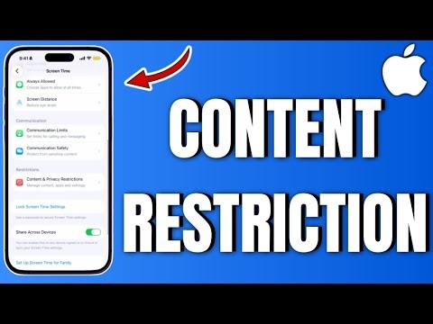 Turn On Content Restrictions In Iphone (2025)