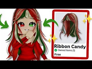 FREE Christmas Candy Hair UGC! Claim It Before It’s GONE! (Roblox 2025)