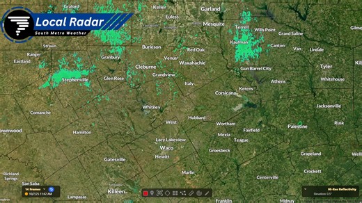 12:30 pm, 10.7.25: There is still some clutter on the radar, but we are seeing isolated showers/thunderstorms popping up. I suspect these will come and go, and won't move around much. If some of these downpours stick around a while, there could be some localized flooding just due to their lack of mobility. I'm not expecting severe weather, but I can't rule out a heavier storm or two. | South Metro Weather