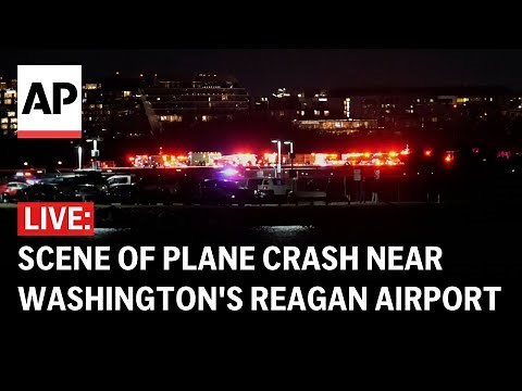 LIVE: Scene of plane crash near Washington's Ronald Reagan National Airport